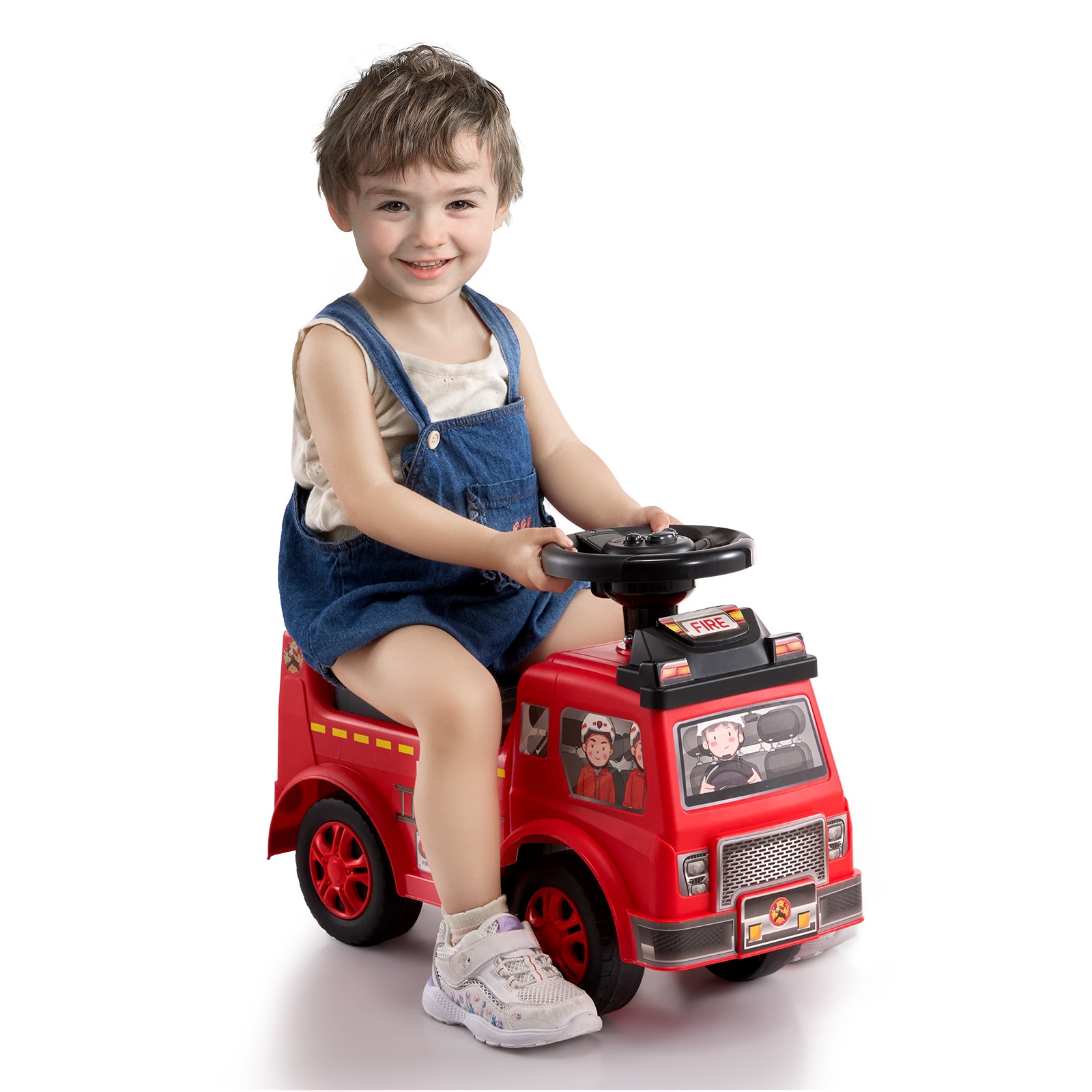 Classic Ride-on Car For Toddlers With Music And Storage, Red_voghion.com